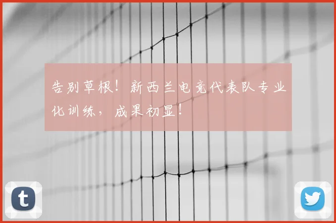 告别草根！新西兰电竞代表队专业化训练，成果初显！